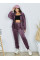0507-51 Спортивний костюм жіночий на блискавці велюр норма (3 од: 42,44,46)