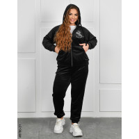 8780-31 Спортивний костюм жіночий на блискавці велюр батал (4 од: 54,56,58,60)