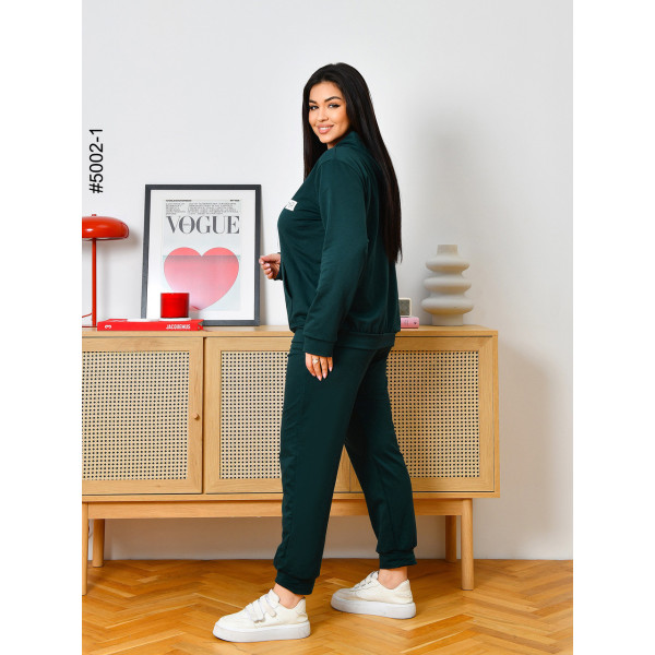5002-1 Спортивний костюм жіночий двонитка на блискавці батал (4 од: 50,52,54,56)