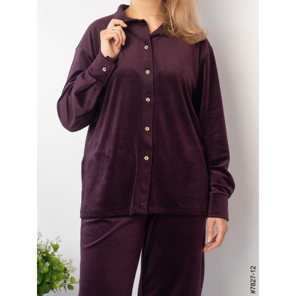7827-12 Костюм жіночий велюр (4 од: 44,46,48,50)