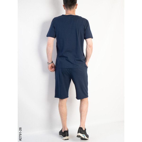 2791-26 Костюм мужской футболка и шорты турецкий хлопок норма (4 ед: 48,50,52,54)
