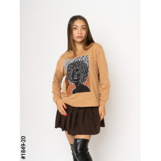 1849-20 Жіночий батнік з декором зі стразами норма (3 од: S-M, M-L, L-XL)