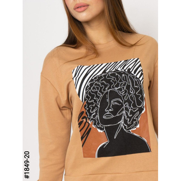 1849-20 Жіночий батнік з декором зі стразами норма (3 од: S-M, M-L, L-XL)