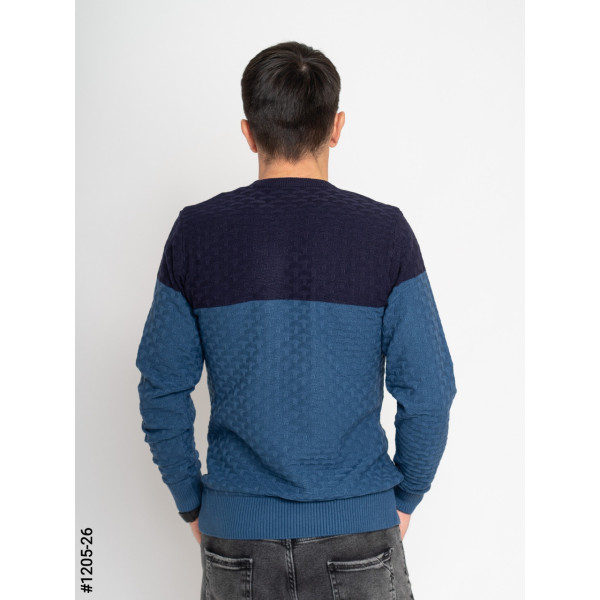 1205-26 Светр чоловічий машинне в'язання норма (3 од: М,L,XL)