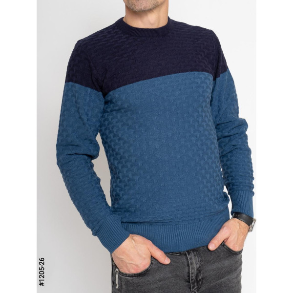 1205-26 Светр чоловічий машинне в'язання норма (3 од: М,L,XL)