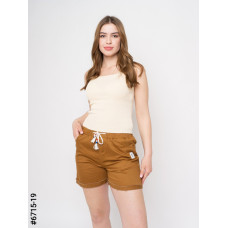 6715-19 Шорти жіночі на гумці стрейч-котон батал (6 од: 31-36)
