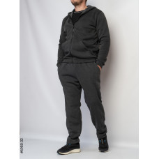 6980-32 Спортивний костюм чоловічий пряма штанина тринитка на флісі норма (3 од: 56,58,60)