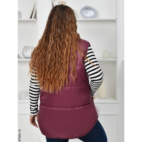 7003-15 Жилетка жіноча на холофайбері батал (3 од: 54,56,58)