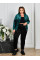 9977-2 Спортивний костюм жіночий на блискавці велюр батал (4 од: 54,56,58,60)