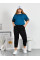 9310-30 Спортивний костюм жіночий двунитка напівбатал (4 од: 48,50,52,54)