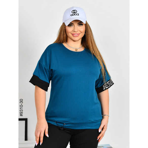 9310-30 Спортивний костюм жіночий двунитка напівбатал (4 од: 48,50,52,54)