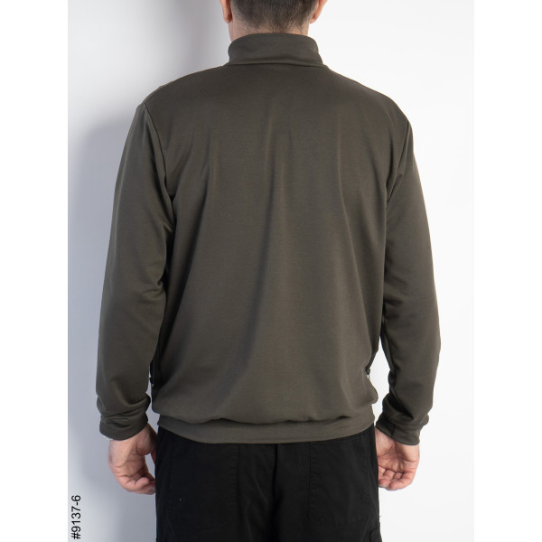 9137-6 Толстовка чоловіча на блискавці двонитка (5 од: 48,50,52,54,56)