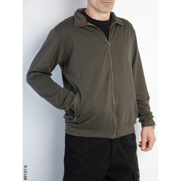 9137-6 Толстовка чоловіча на блискавці двонитка (5 од: 48,50,52,54,56)