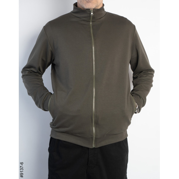 9137-6 Толстовка чоловіча на блискавці двонитка (5 од: 48,50,52,54,56)