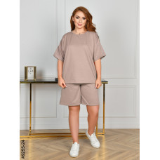 9255-24 Спортивний костюм жіночий двонитка напівбатал (4 од: 48,50,52,54)