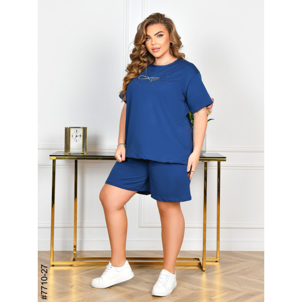 7710-27 Спортивний костюм жіночий турецька двонитка батал (3 од: 54,56,58)