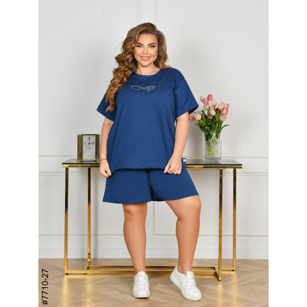 7710-27 Спортивний костюм жіночий турецька двонитка батал (3 од: 54,56,58)