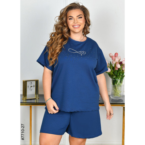 7710-27 Спортивний костюм жіночий турецька двонитка батал (3 од: 54,56,58)