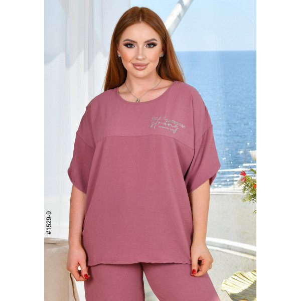 1529-9 Спортивний костюм жіночий креп батал (4 од: 50,52,54,56)