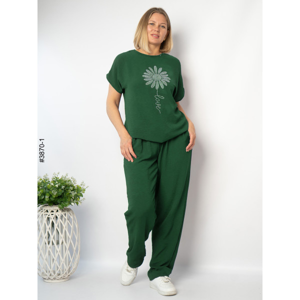 3870-1 Спортивний костюм жіночий креп батал (4 од: 50,52,54,56)