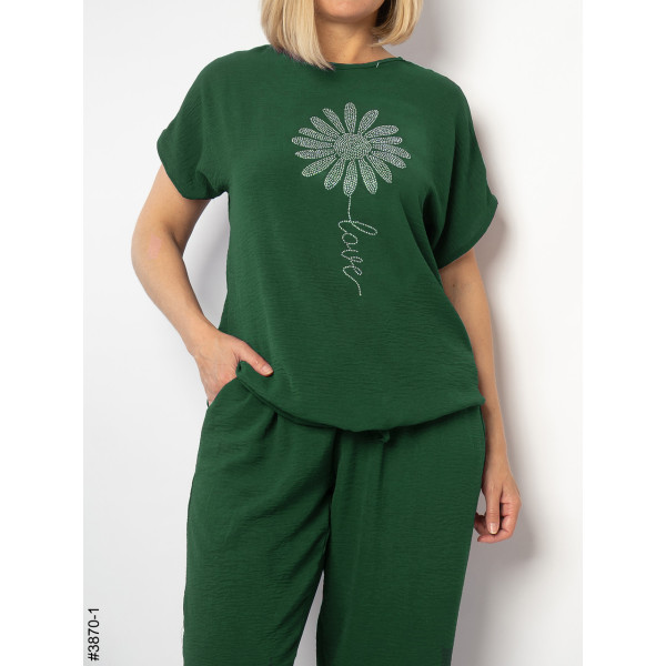 3870-1 Спортивний костюм жіночий креп батал (4 од: 50,52,54,56)