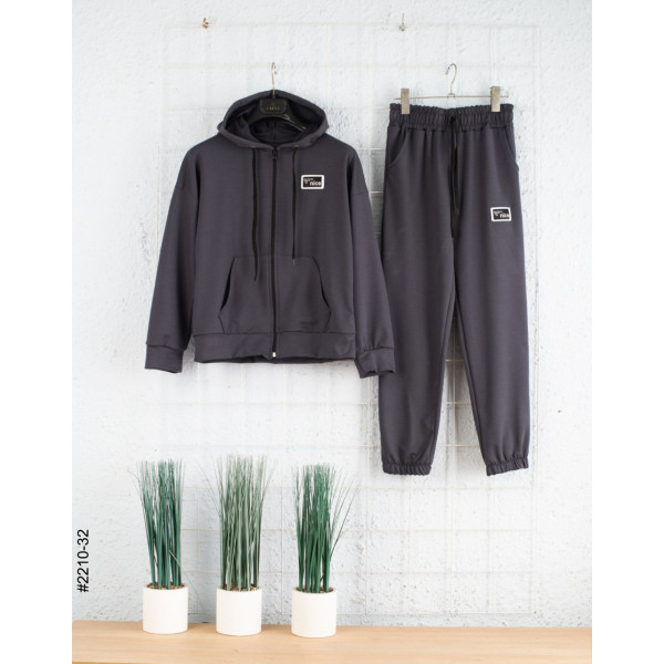 2210-32 Спортивний костюм на блискавці двонитка підліток (4 од: 36,38,40,42)