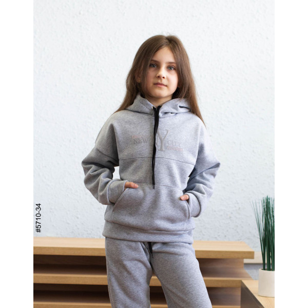 5710-34 Спортивний костюм тринитка на флісі підліток (4 од: 36,38,40,42)