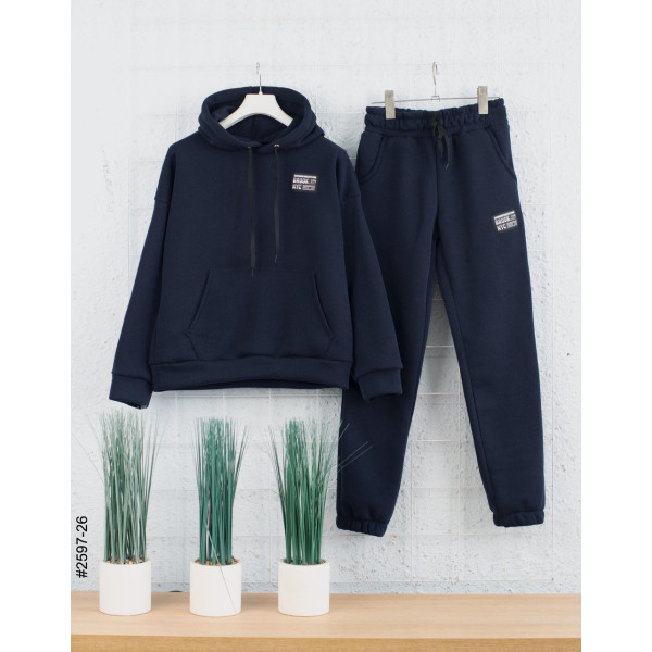 2597-26 Спортивний костюм тринитка на флісі підліток (4 од: 36,38,40,42)