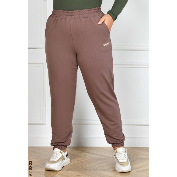 1160-23 Спортивні штани жіночі турецька двунитка батал (4 од: 54,56,58,60)