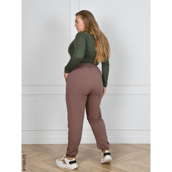 1160-23 Спортивні штани жіночі турецька двунитка батал (4 од: 54,56,58,60)