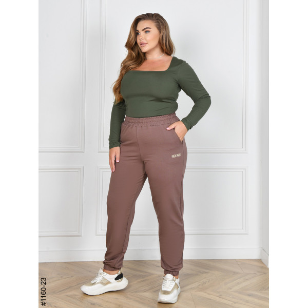 1160-23 Спортивні штани жіночі турецька двунитка батал (4 од: 54,56,58,60)