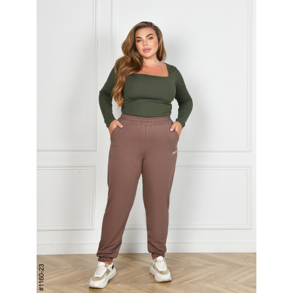 1160-23 Спортивні штани жіночі турецька двунитка батал (4 од: 54,56,58,60)