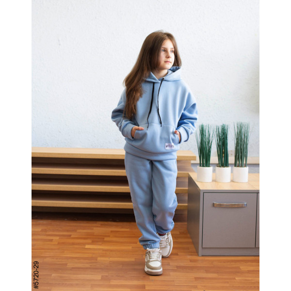 5720-29 Спортивний костюм тринитка на флісі підліток (4 од: 36,38,40,42)