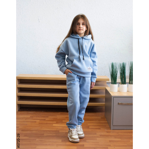 5720-29 Спортивний костюм тринитка на флісі підліток (4 од: 36,38,40,42)