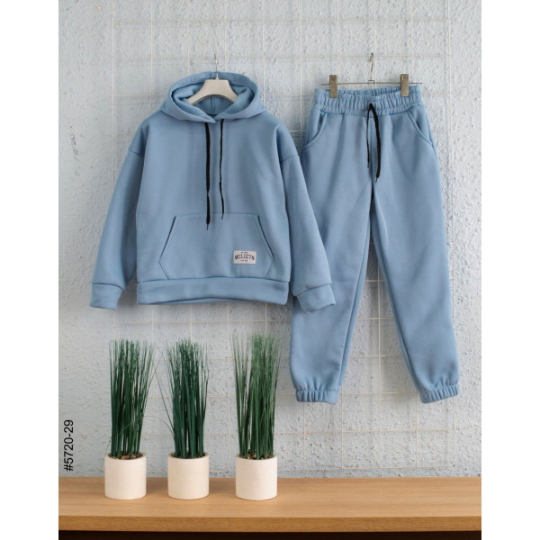 5720-29 Спортивний костюм тринитка на флісі підліток (4 од: 36,38,40,42)