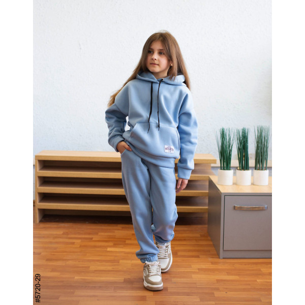 5720-29 Спортивний костюм тринитка на флісі підліток (4 од: 36,38,40,42)