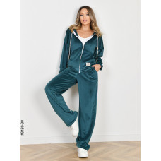 3430-30 Спортивний костюм жіночий на блискавці велюр норма (3 од: 44,46,48)