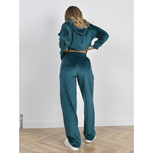 3430-30 Спортивний костюм жіночий на блискавці велюр норма (3 од: 44,46,48)