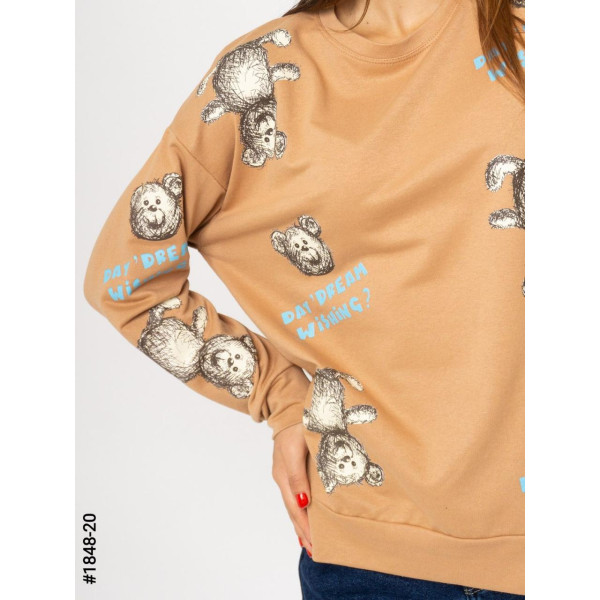 1848-20 Жіночий батнік з принтом норма (3 од: S-M, M-L, L-XL)