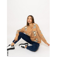 1848-20 Жіночий батнік з принтом норма (3 од: S-M, M-L, L-XL)