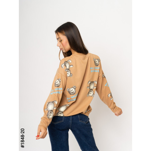 1848-20 Жіночий батнік з принтом норма (3 од: S-M, M-L, L-XL)