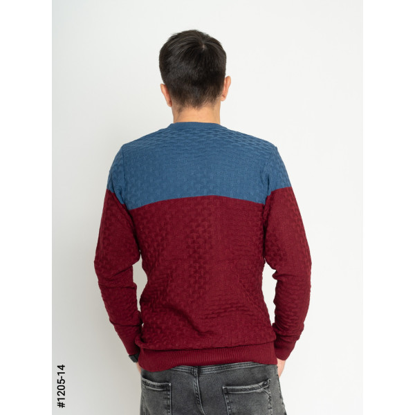 1205-14 Светр чоловічий машинне в'язання норма (3 од: М,L,XL)