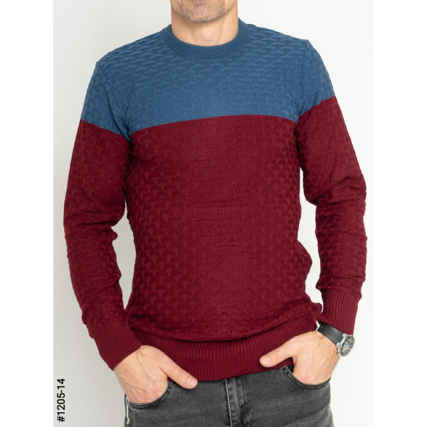 1205-14 Светр чоловічий машинне в'язання норма (3 од: М,L,XL)