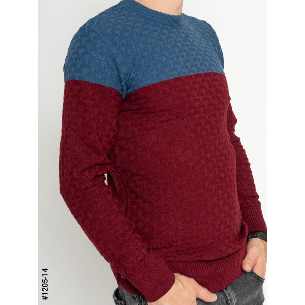 1205-14 Светр чоловічий машинне в'язання норма (3 од: М,L,XL)