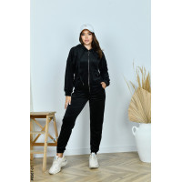 0507-31 Спортивний костюм жіночий на блискавці велюр норма (3 од: 42,44,46)