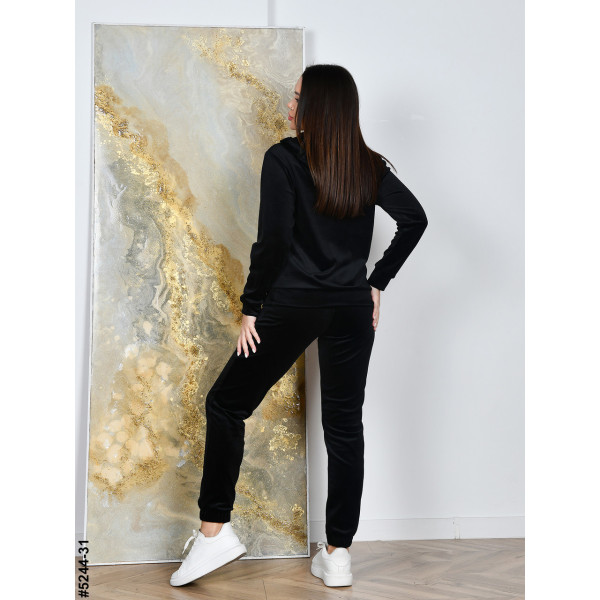 5244-31 Спортивний костюм жіночий на блискавці велюр норма (5 од: 44,46,48,50,52)