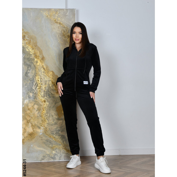 5244-31 Спортивний костюм жіночий на блискавці велюр норма (5 од: 44,46,48,50,52)