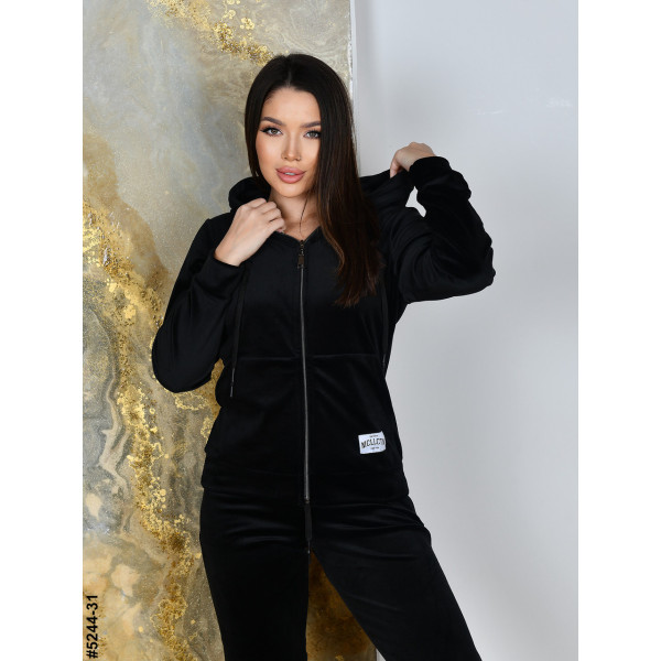 5244-31 Спортивний костюм жіночий на блискавці велюр норма (5 од: 44,46,48,50,52)