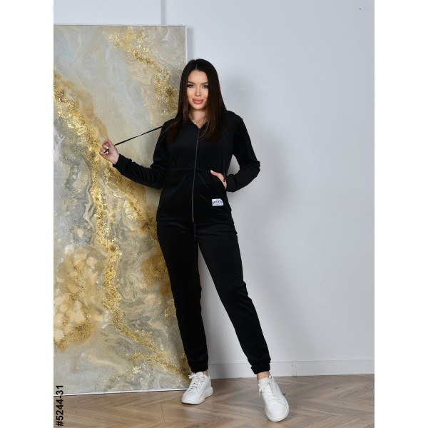 5244-31 Спортивний костюм жіночий на блискавці велюр норма (5 од: 44,46,48,50,52)