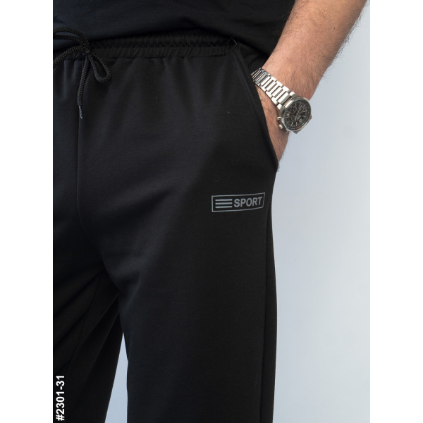 2301-31 Спортивні штани чоловічі прямі двунитка батал (5 од: 50,52,54,56,58)